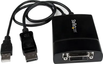 Immagine prodotto di Adattatore da DisplayPort a DVI Startech DP2DVID2 Nero