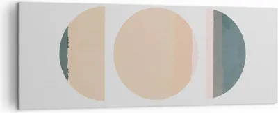 Produktbild von Bild auf Leinwand - Leinwandbild - Einteilig - Abstraktion Rad Halbkreis - 140x50cm - Wand Bild - Wanddeko - Wandbilder - Leinwanddruck - Bilder - Wanddekoration - Leinwand bilder - AB140x50-4310
