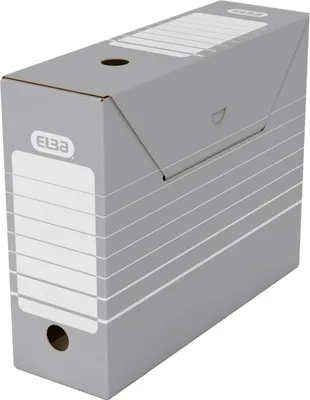 Immagine prodotto di ELBA 100333274 Scatola d'archivio tric 10 cm di larghezza 10 pezzi per cartelle sospese con linguetta nel colore grigio (100333274)