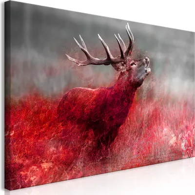 Image de Tableau mural Mega XXXL Cerf 250 x 125 cm Impression artistique en un seul morceau au format XXL à monter soi-même Tableaux sur toile Tableaux modernes Décoration murale DIY Décoration d'intérieur Nature Animaux Paysages g-C-0058-ak-g