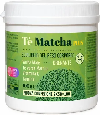 Productafbeelding van Matcha Tea Plus – Voedingssupplement in Poedervorm met Matcha, Yerba Mate en Vitamine C – 100 g