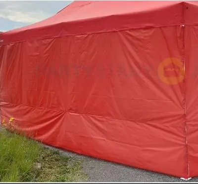 Produktbild von Faltpavillon 4x8m ALU Premium Vollseiten - Rot