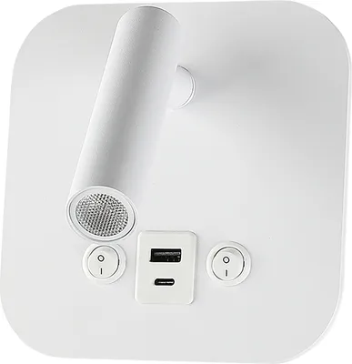 Obrázok produktu pre LED Solution Biele nástenné LED svietidlo s USB/PD nabíjaním 8W 240026