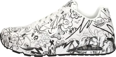 Image de Skechers Uno-Process Sketch  Sneakers Laag - Wit - Maat 41