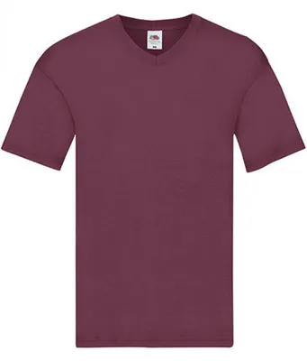 Immagine prodotto di Fruit of the Loom 61-426-0 | T originale da uomo con scollo a V - Colore: Borgogna - Taglia: M