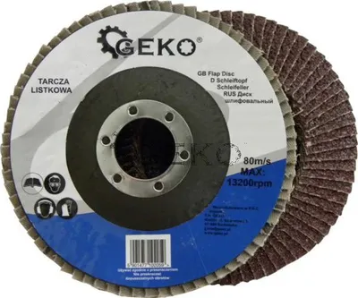 Produktbild von Geko Lamellenschleifscheibe 115mm Körnung 60 für Metall Holz