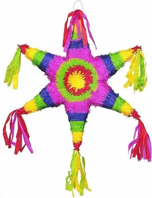 Produktbild von Famanu 3D Pinata Sternform Bunt - 48 cm x 56 cm