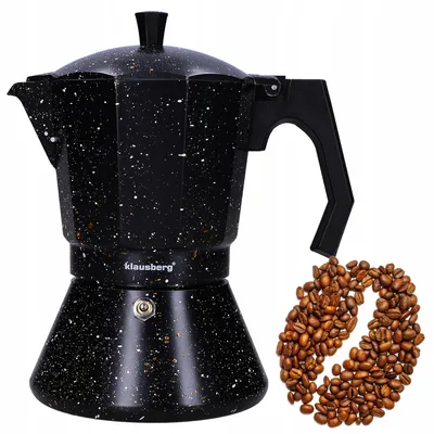 Produktbild von Klausberg Moka Express 9 Tassen Espressokocher Kaffepresse Kaffeekocher KB-7160 Induktionsherd