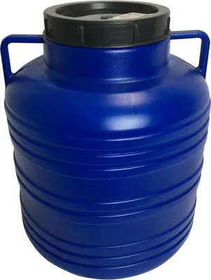 Produktbild von Weithalsfass 20L Blau Deckelfass Öffnung 13cm Futtertonne