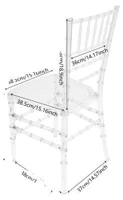 Immagine prodotto di Sedie, design impilabile, estetica moderna, trasparenti