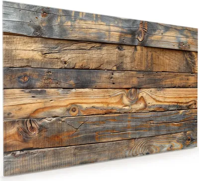 Produktbild von Küchenrückwand Spritzschutz Glas mit Motiv Holzwandoptik 40 x 40 cm