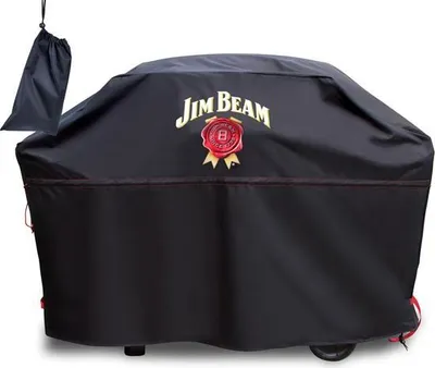 Produktbild von Jim Beam BBQ Grillabdeckung V2.0 S/M - Schutzhaube für Grill - Schutzhülle Wasserdicht 150cm
