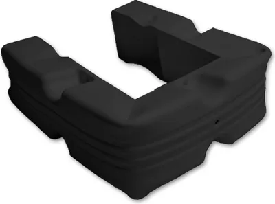 Produktbild von Majoni Blockfender Flex 100x12x7cm - Schwarz