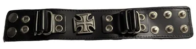 Immagine prodotto di The Rock Shop Lederarmband - Fibbia a croce