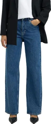 Zdjęcie produktu dla Spodnie jeans damskie Bea Kori, szerokie nogawki, wysoki stan, kolor niebieski, rozmiar 26/32