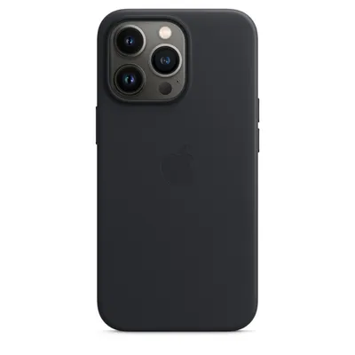 Produktbild von Apple iPhone 13 Pro Leder Case - Mitternacht