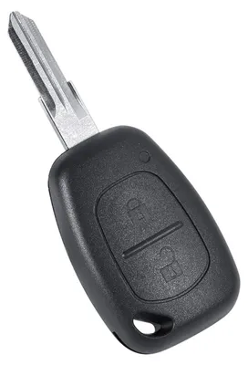 Autoschlüsselgehäuse, 2 Tasten, ABS, ungeschnittener Rohling, universell