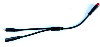 Obrázok produktu pre HIGO / Julet Y kábel 17,5 cm pre ebike, 2 PIN červený na 2 PIN červený a USB micro B