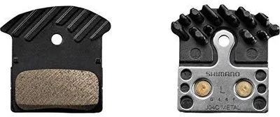 Produktbild von Shimano_ Scheibenbremsbelag J04C Metall mit Kühlrippen 1 Paar