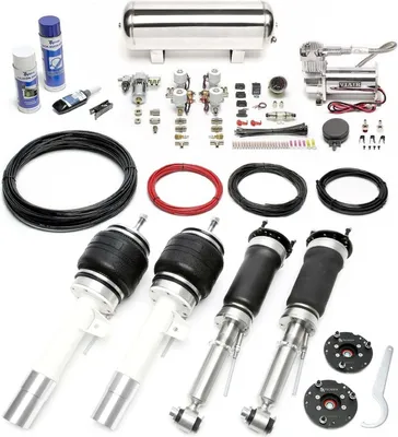 Zdjęcie produktu dla Zestaw sprężarki zawieszenia pneumatycznego TA Technix Viair srebrny do BMW serii 7 sedan E38