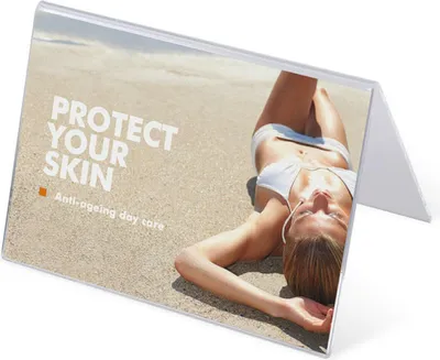 Produktbild von Showdown Displays Acrylaufsteller A-Form DIN A4 quer