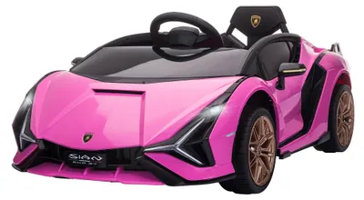 Immagine prodotto di Macchina Elettrica per Bambini 12V con Licenza Lamborghini Sian FKP 37 Rosa