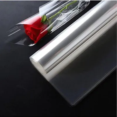 Zdjęcie produktu dla Profesjonalna, przezroczysta folia do pakowania, 50 arkuszy - wodoodporna - wzór w gwiazdki - celofan - półprzezroczysta - papier zabezpieczający