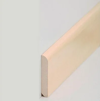Produktbild von Sockelleiste Massivholz 10 x 58 x 2400 mm Abachi zum Kleben, Schrauben & Nageln Massivholz Fußleiste by PROVISTON 24 Meter | 10 Stück