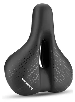 Obrázek produktu pro Rockbros MTB sedlo na kolo ergonomické kožené sedlo na kolo - černo-modré