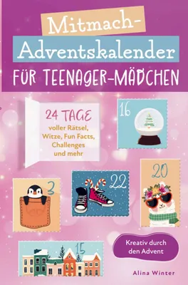 Produktbild von Mitmach-Adventskalender für Teenager Mädchen - Kreativ durch den Advent