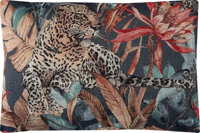 Produktbild von Gobelin Dekorativer Kissenbezug für Sofa Schlafzimmer Wohnzimmer, LEOPARD, 40x60