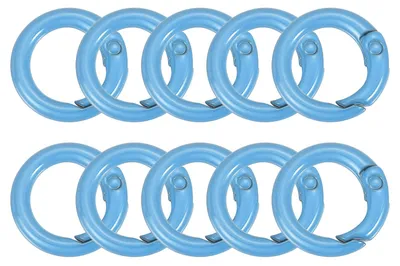 Productafbeelding van 10 Stuks O-Ringen 20 mm met Karabijnhaak, Zinklegering, Multikleuren