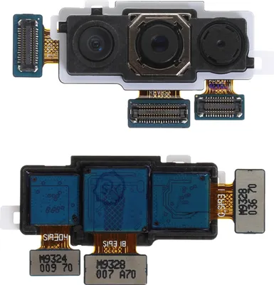 Produktbild von Clappio, Ersatzteil Rückkamera Modul + Flexkabel für Samsung Galaxy A70, Schwarz