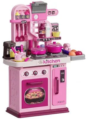 Produktbild von Spielküche, 33-teiliges Set, Licht- & Soundeffekte, für Kinder 3-6 Jahre, Pink