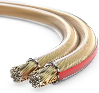 Produktbild von conecto 50m Lautsprecherkabel Lautsprecher Boxen Kabel 2x0,75mm² CCA transparent