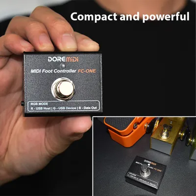 Obrázok produktu pre SEAFRONT MIDI nožný ovládač Elektrická gitara Efekty Pedál Plug and Play Prenosné MIDI zariadenie pre všestrannú tvorbu zvuku