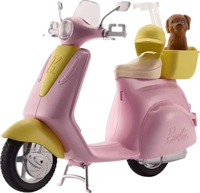 Produktbild von Mattel FRP56 - Barbie - Motorroller mit Zubehör, rosa