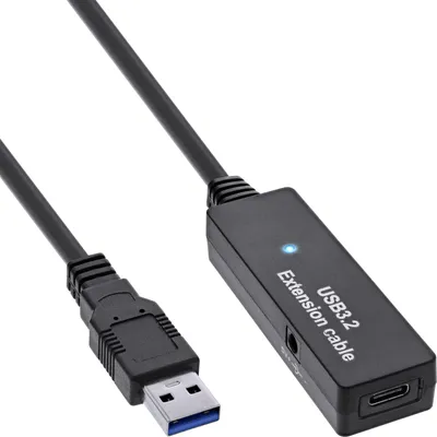 Immagine prodotto di Prolunga attiva InLine® USB 3.2 Gen.1, da spina USB-A a presa USB-C, 5 m