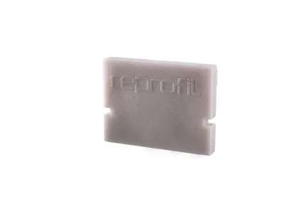 Produktbild von Deko-Light Profil Endkappe - Endkappe H-AU-01-10, Set 2 Stk, Kappe, Grau, Kunststoff, Deko-Light, 1 g, 16 mm
