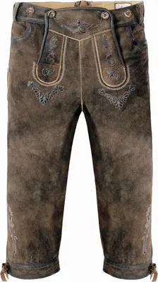 Image de Pantalon traditionnel en cuir à genoux Rupprecht marron clair 54