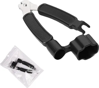 Obrázek produktu pro 1 kus černého nástroje na výměnu kytarových strun 3 v 1