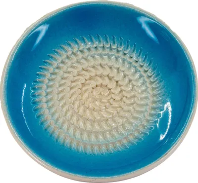 Produktbild von Kaladia Reibeteller Keramik Unifarben Hellblau - Durchmesser ca. 12cm - 808