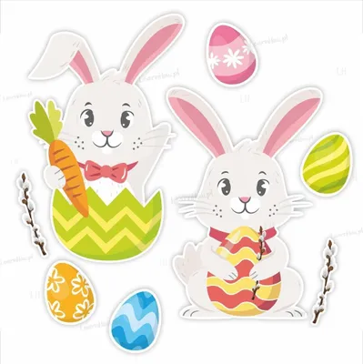 Imagen del producto de Decoración de Pascua: Conejos - LearnHow