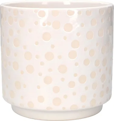 Image de KOTARBAU® Pot de fleurs en céramique Cache-pot Ø 12 cm pour fleurs Plantes Cylindre