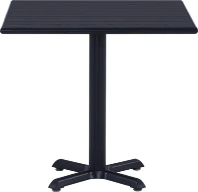 Produktbild von vidaXL Gartentisch Schwarz 80x80x75 cm
