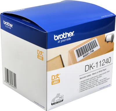 Produktbild von Brother DK-11240, Weiß, DK, 128 x 115 x 112 mm, 37 g, 102 x 51mm, 52 g