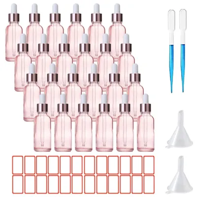 Obrázok produktu pre Sada 24 sklenených fliaš s pipetou, objem 30 ml