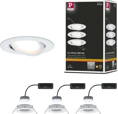 Produktbild von Paulmann LED Einbauleuchte Nova Plus Basisset schwenkbar