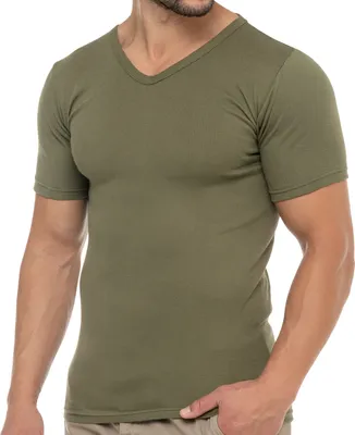 Produktbild von Celodoro Herren Business T-Shirt V-Neck (1 Stück) - Olive XXL