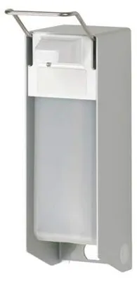 Seifen- und Desinfektionsmittelspender, 1000 ml, Aluminium, Silber